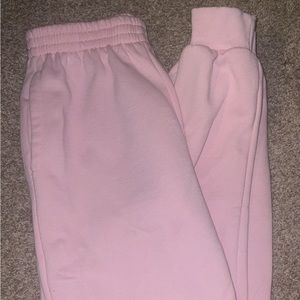 light pink sweatpants